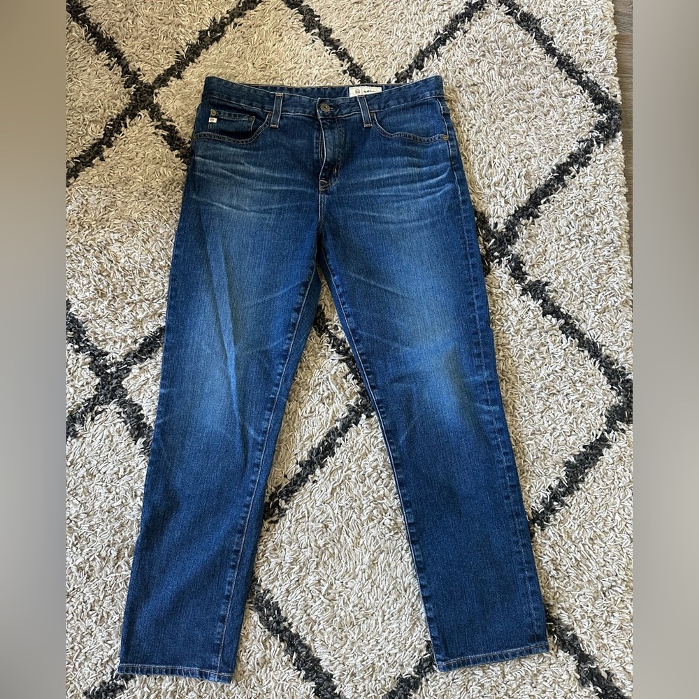 Ag Adriano Goldschmied Blue ex boyfriend slouchy slim